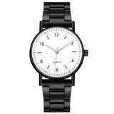 Damen Leuchtende Edelstahl Quarz Uhr