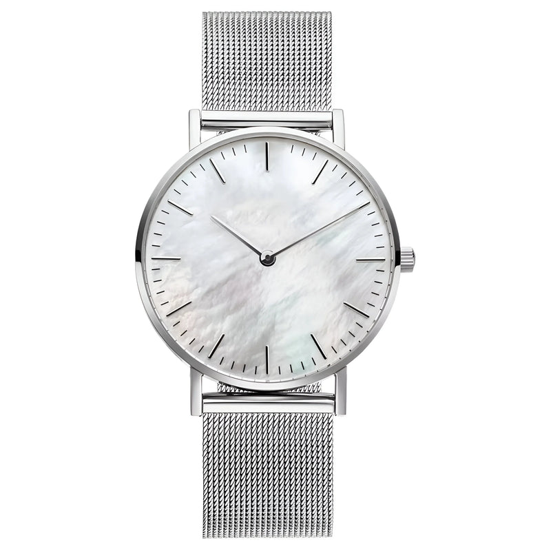 Damen Stylische Mesh Armband Uhr