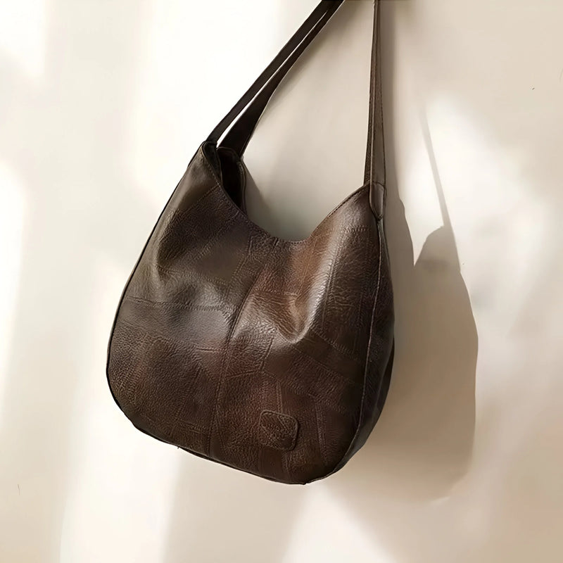 Damen Trendige Vintage-Schultertasche aus Leder