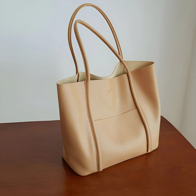 Damen Große Schulter-Tote-Bag aus Leder