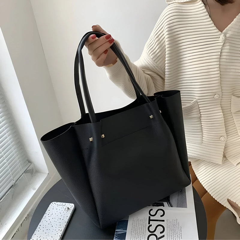 Vielseitige Leder-Tote-Bag für Damen