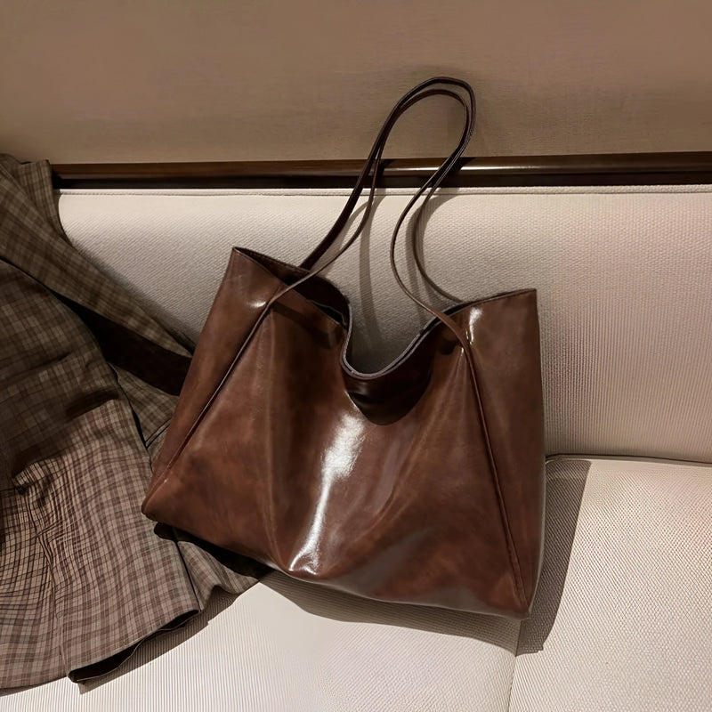 Damen Trendige Alltagstote-Bag aus Leder