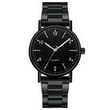 Damen Leuchtende Edelstahl Quarz Uhr
