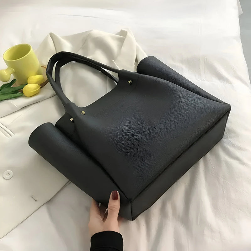 Vielseitige Leder-Tote-Bag für Damen
