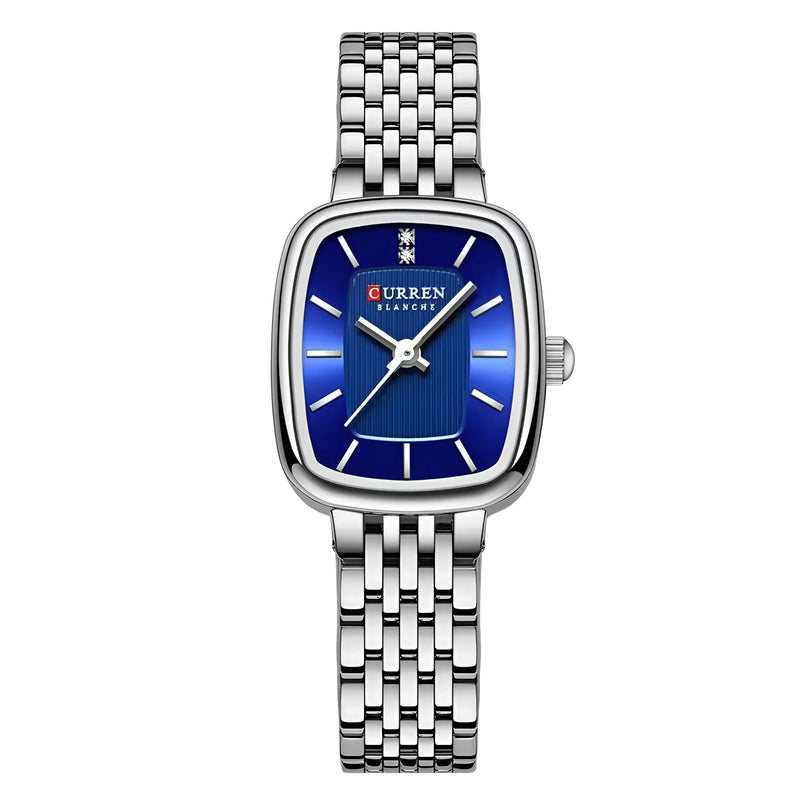 Damen Klassische Quadrat-Zifferblatt Uhr