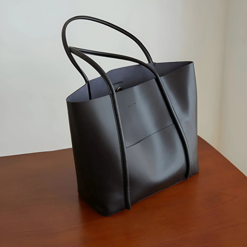 Damen Große Schulter-Tote-Bag aus Leder