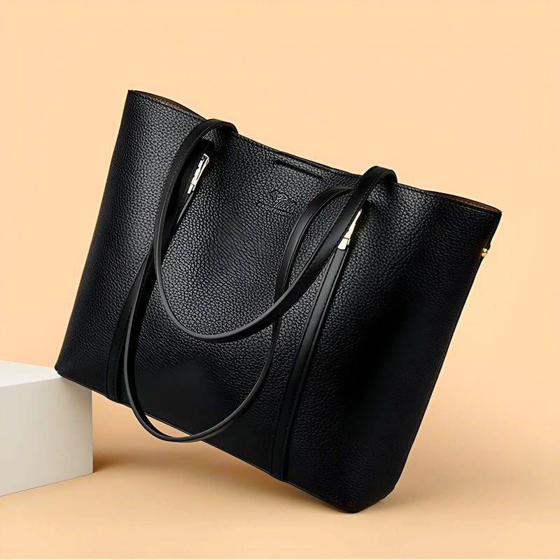 Vielseitige Schultertasche aus Leder