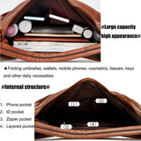 2-teiliges Set: Damen-Shopper & Crossbody-Tasche aus Leder