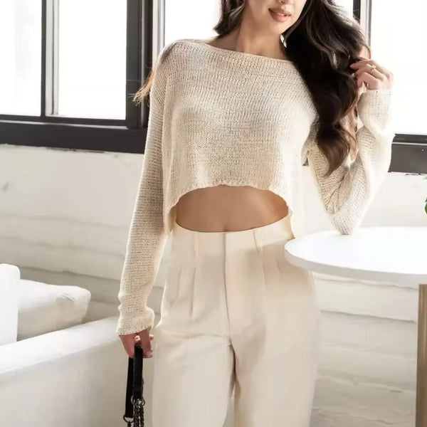 Damen High-Waist Vintage Reißverschluss-Hose