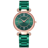 Damen Vielseitige Edelstahl Quarz Uhr