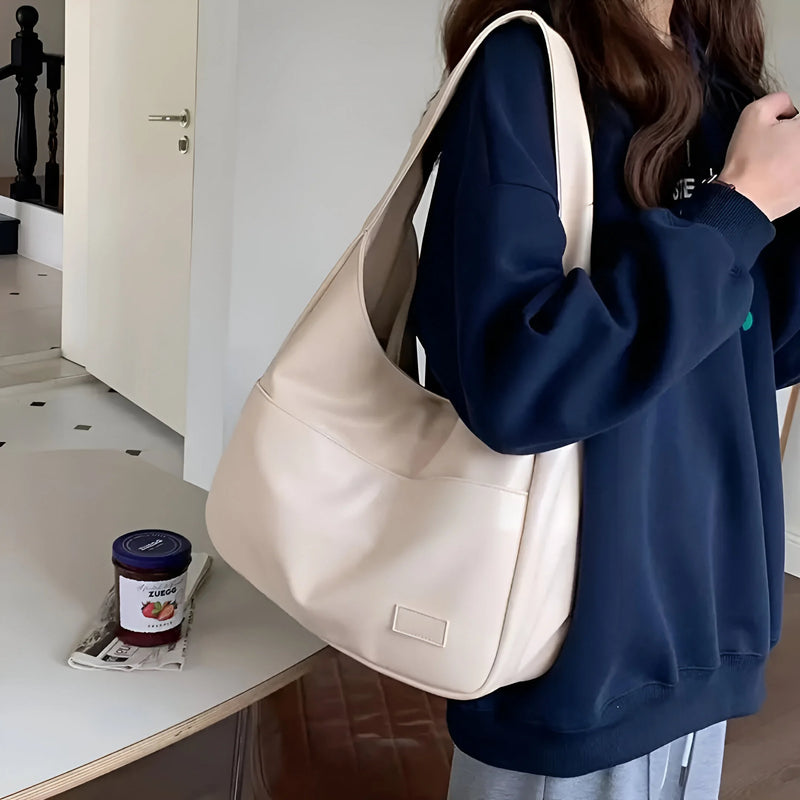 Damen Klassische Alltagsschultertasche aus Leder