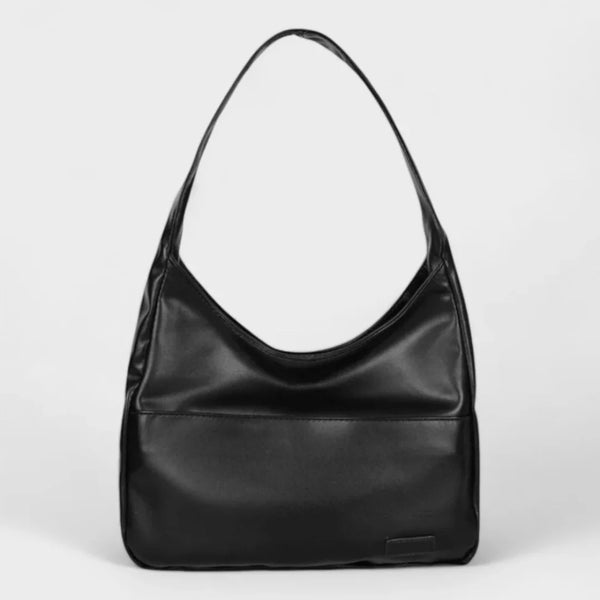 Stilvolle Schultertasche aus veganem Leder