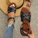 Bequeme Sandalen mit verstellbarem Riemen und Fußgewölbeunterstützung