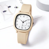 Damen Bunte Silikonarmband Quarz Uhr