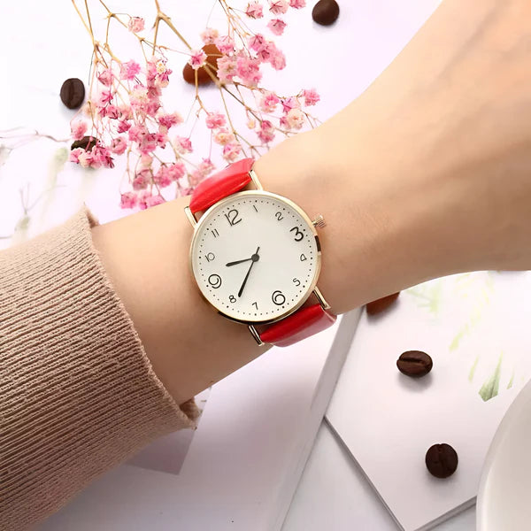 Quarz Rund Armbanduhr