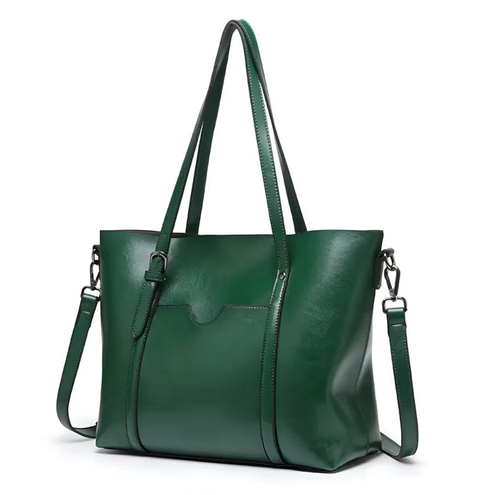 Damen Vintage-Schultertasche aus Leder