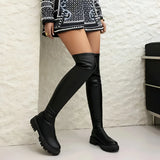 Damen Überknie-Stretch-Stiefel