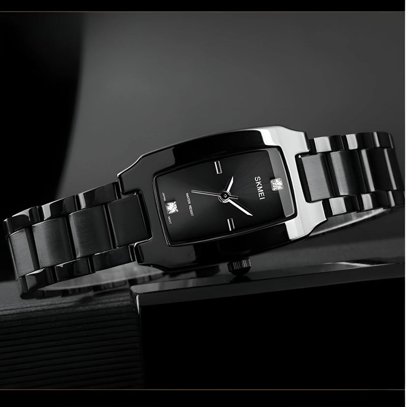 Damen Stylische Wasserdichte Quarz Uhr