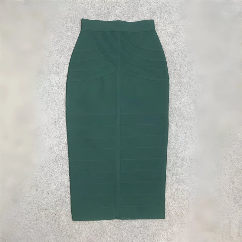 Damen Vintage Bandage Midirock