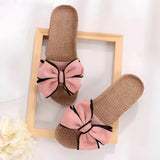 Schmetterlings-Bow Slip-On Sandalen