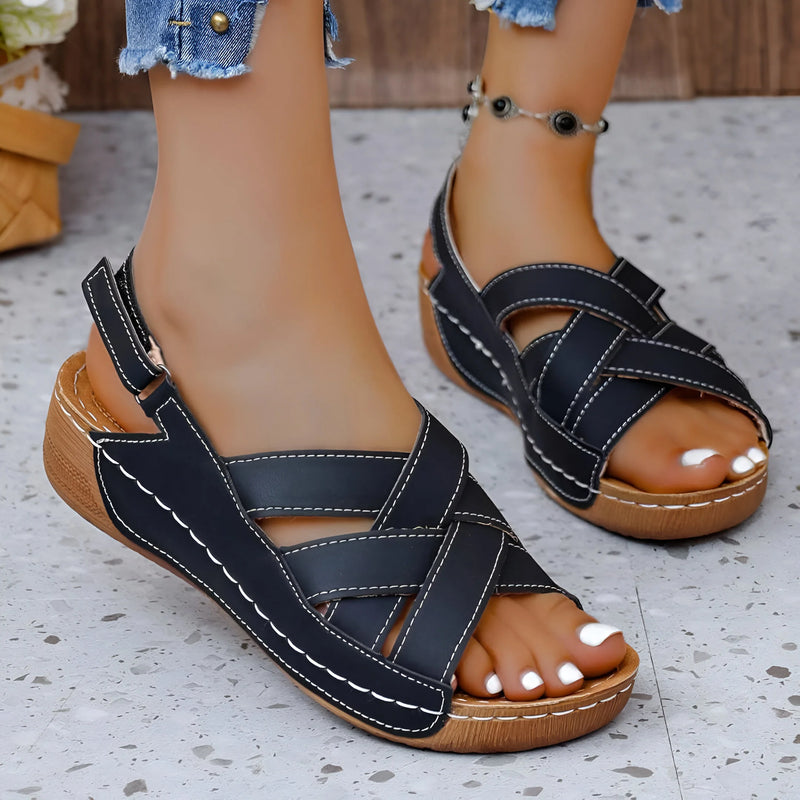 Verstellbare orthopädische Plateausandalen