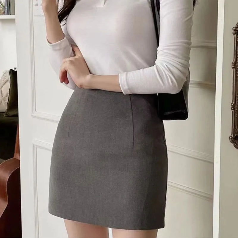 Schlanker High-Waist Mini-Bleistiftrock