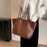 Damen Stilvolle Schulterhandtasche aus Leder