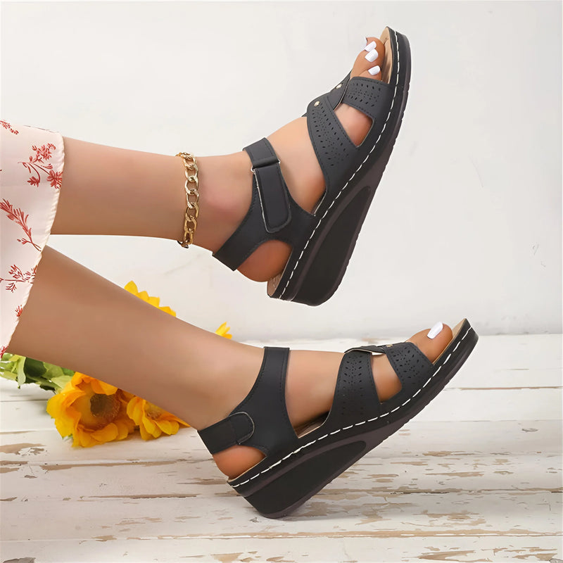 Damen Casual Keil-Plattform-Sandalen