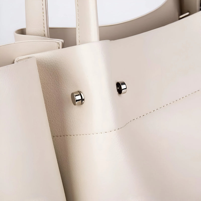 Vielseitige Leder-Tote-Bag für Damen