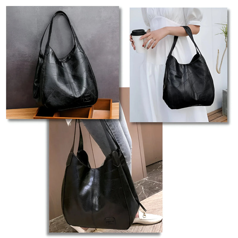 Damen Trendige Vintage-Schultertasche aus Leder