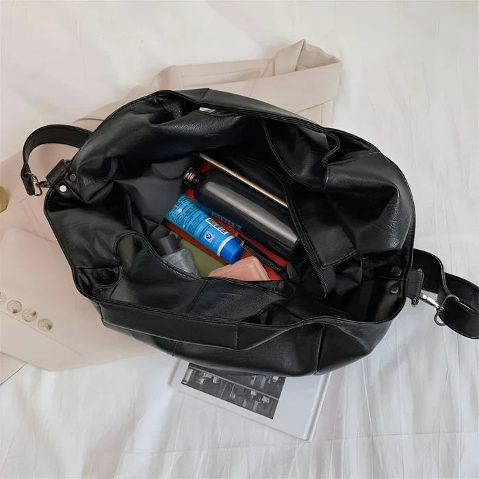 Damen Große Schultertasche aus weichem Leder