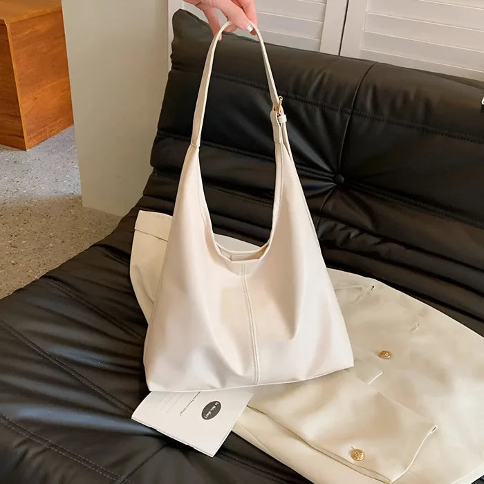 Vintage Schultertasche aus weichem Leder für Damen