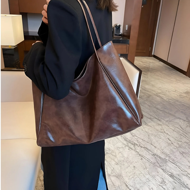 Damen Trendige Alltagstote-Bag aus Leder
