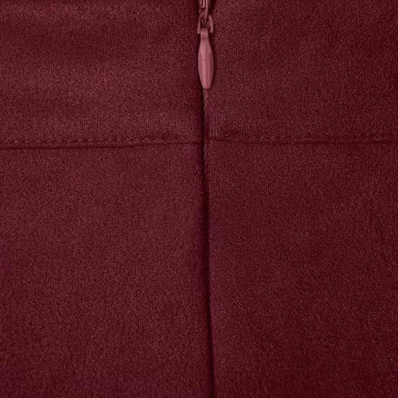 Damen High-Waist Minirock aus Kunstvelours