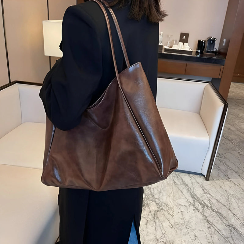 Damen Trendige Alltagstote-Bag aus Leder