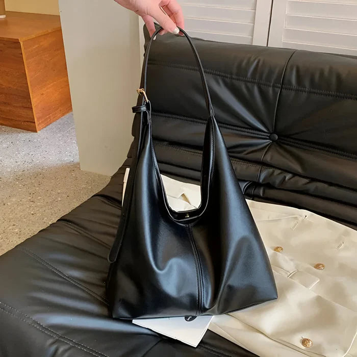 Vintage Schultertasche aus weichem Leder für Damen
