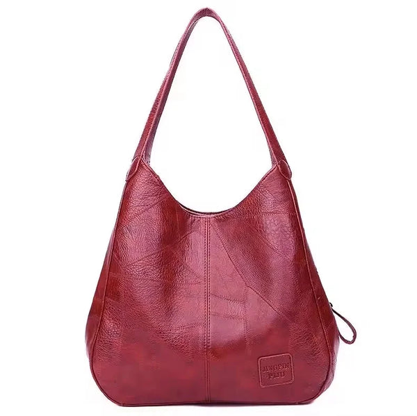 Damen Trendige Vintage-Schultertasche aus Leder
