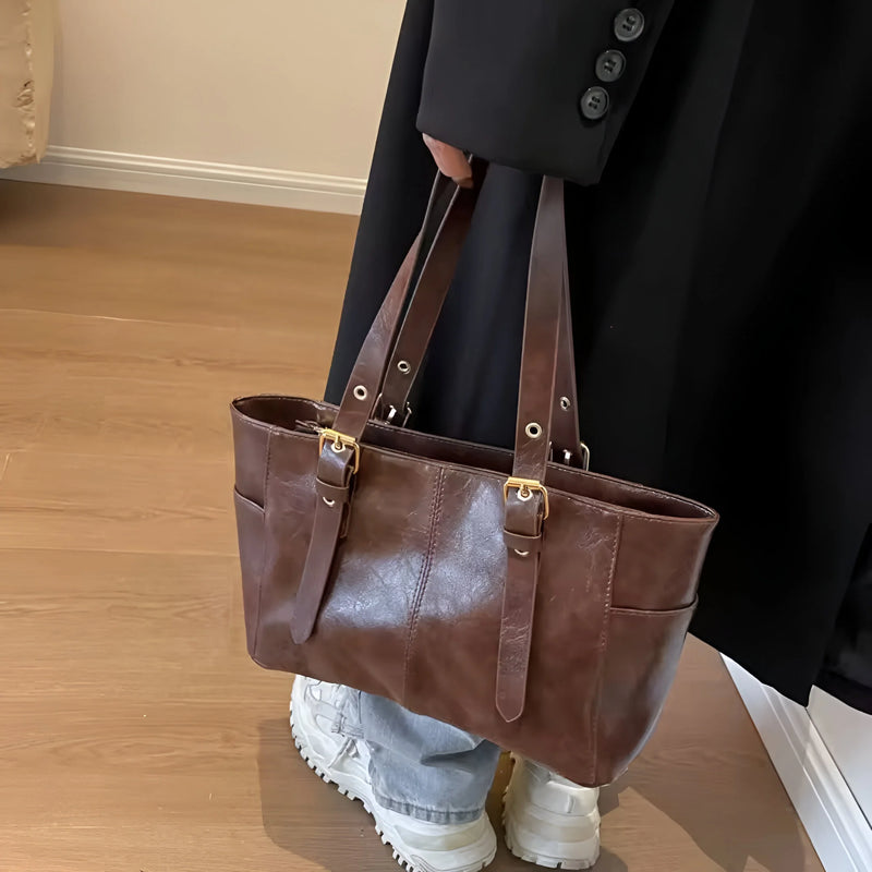 Vintage-Schultertasche mit verstellbarem Riemen