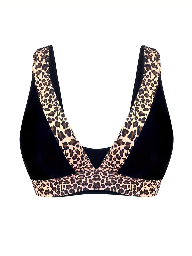 Zweiteiliges Bikini-Set mit Leopardenmuster
