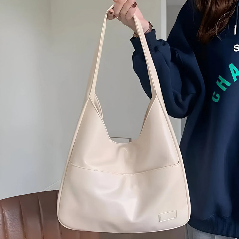 Damen Klassische Alltagsschultertasche aus Leder