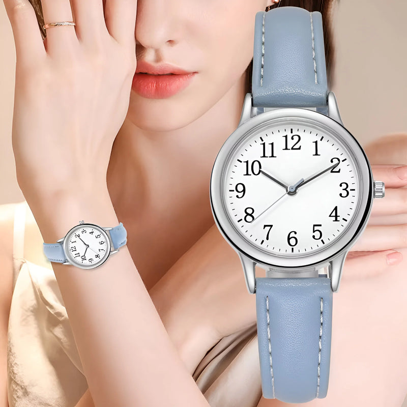 Damen Stylische Klassische Quarz Uhr