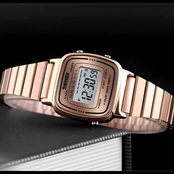 Digitale Edelstahl Uhr