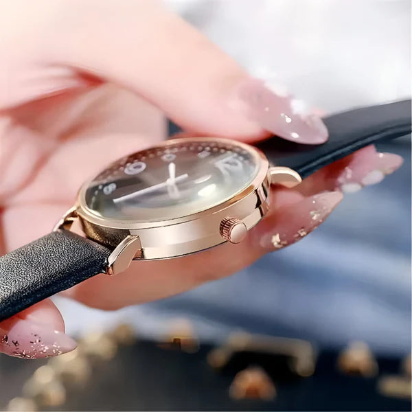 Quarz Rund Armbanduhr
