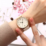 Quarz Rund Armbanduhr