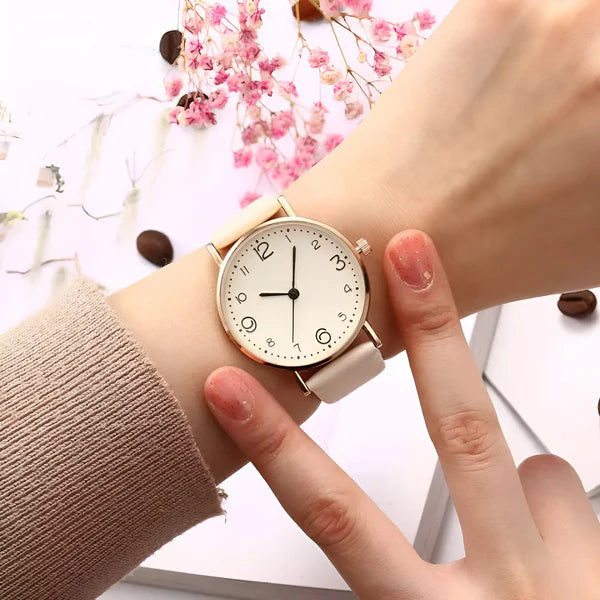 Quarz Rund Armbanduhr
