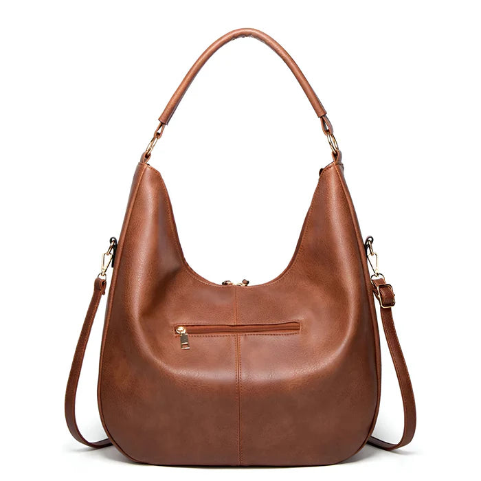 2-teiliges Set: Damen-Shopper & Crossbody-Tasche aus Leder