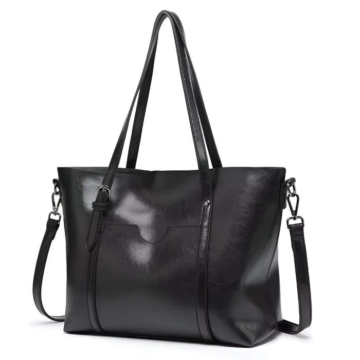 Damen Vintage-Schultertasche aus Leder