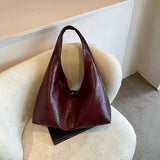 Schultertasche aus PU-Leder