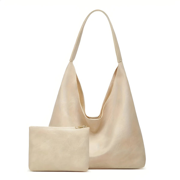 Damen Klassische Leder-Schulter-Tote-Bag