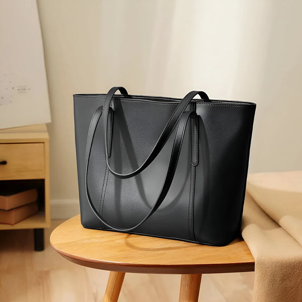 Stilvolle Alltagstote-Bag aus Leder